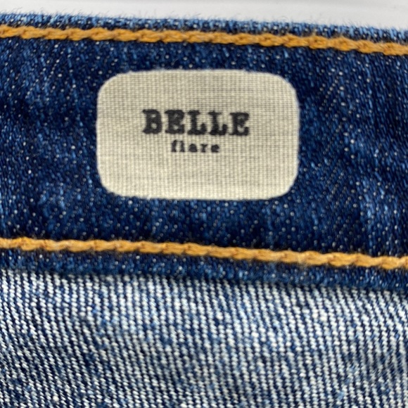 AG Adriano Goldshmied The Belle Flare Jeans Boho Gypsy Mid Rise Blue Size 30 - Picture 11 of 12